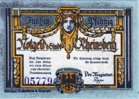 Аверс банкноты 50 пфеннигов (Германия) 1921 года