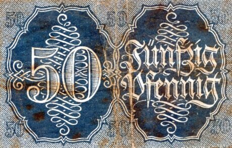 Реверс банкноты 50 fenigów (Niemcy) 1920