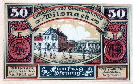 Аверс банкноты 50 fenigów (Niemcy) 1922