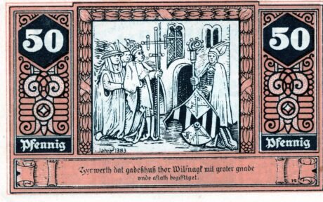 Реверс банкноты 50 fenigów (Niemcy) 1922