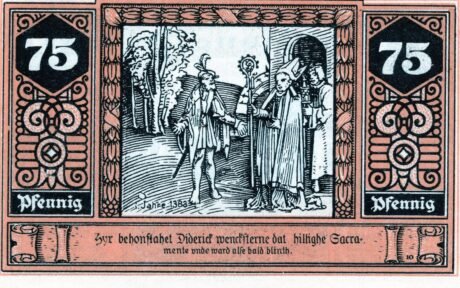 Реверс банкноты 75 пфеннигов (Германия) 1922 года