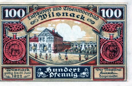 Аверс банкноты 100 fenigów (Niemcy) 1922