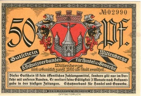 Аверс банкноты 50 пфеннигов (Германия)