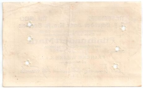 Реверс банкноты 500 marek Francke Werke (Niemcy) 1922
