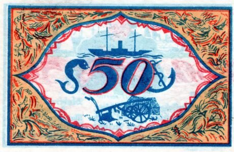 Реверс банкноты 50 fenigów (Niemcy) 1921