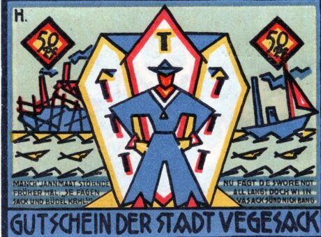 Реверс банкноты 50 fenigów (Niemcy) 1921