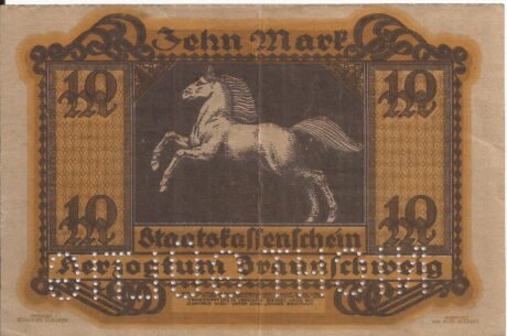 Реверс банкноты 10 Staatskassenschein (Niemcy) 1918