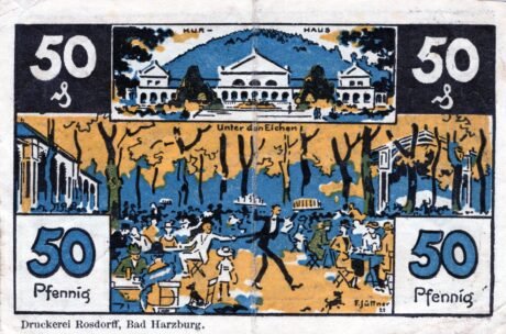 Реверс банкноты 50 пфеннигов (Германия) 1921 года