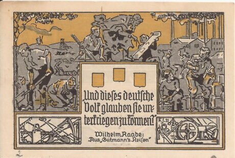 Реверс банкноты 2 marki (Niemcy) 1921