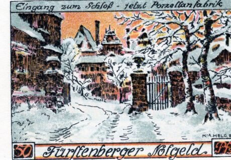 Реверс банкноты 50 fenigów (Niemcy) 1921