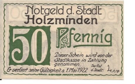 Аверс банкноты 50 пфеннигов (Германия)