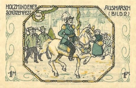 Реверс банкноты 1 marka (Niemcy) 1921