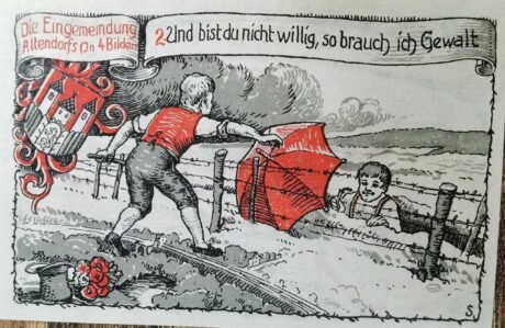 Реверс банкноты 5 marek (Niemcy) 1921