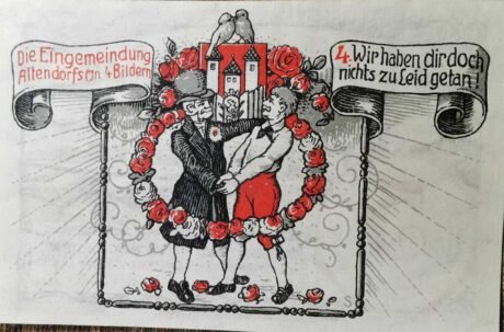 Реверс банкноты 5 marek (Niemcy) 1921