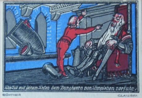 Реверс банкноты 50 fenigów (Niemcy) 1921