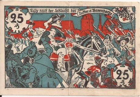 Реверс банкноты 25 пфеннигов Volksbank (Германия) 1920 года