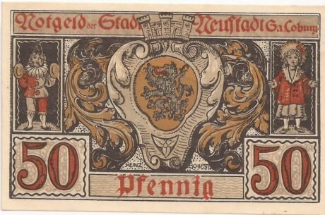 Реверс банкноты 50 fenigów (Niemcy) 1920