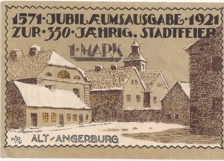 Реверс банкноты 1 marka (Niemcy) 1921