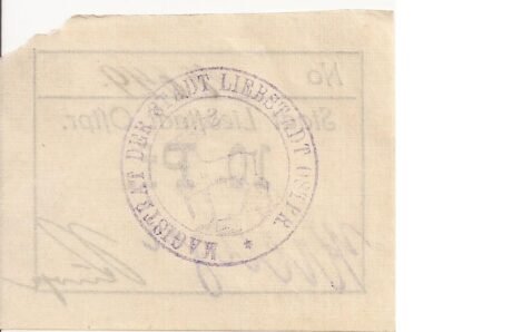 Реверс банкноты 10 fenigów (Niemcy)