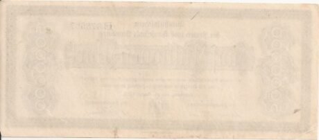 Реверс банкноты 5000000 marek (Niemcy) 1923