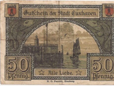 Реверс банкноты 50 fenigów (Niemcy) 1919