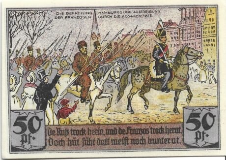 Реверс банкноты 50 fenigów Sportvereinigung St. Georg (Niemcy) 1921