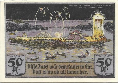 Реверс банкноты 50 fenigów Sportvereinigung St. Georg (Niemcy) 1921