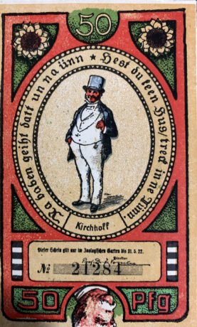 Аверс банкноты 50 fenigów Zoologischer Garten (Niemcy) 1922