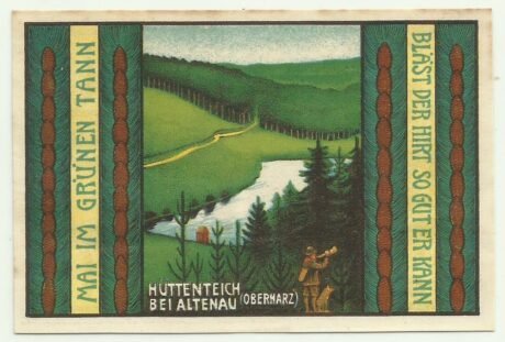 Реверс банкноты 75 пфеннигов (Германия) 1921 года