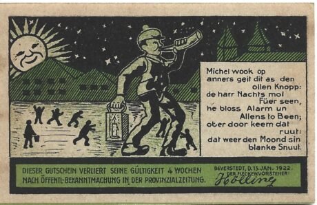 Аверс банкноты 75 пфеннигов (Германия) 1922 года