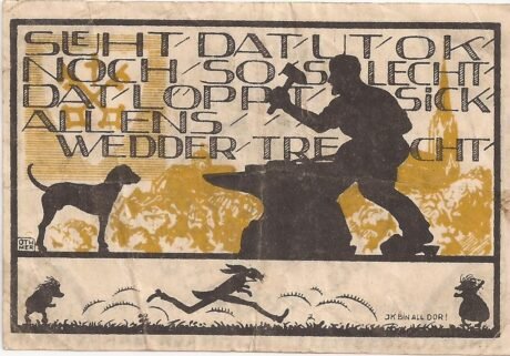 Реверс банкноты 25 fenigów (Niemcy)