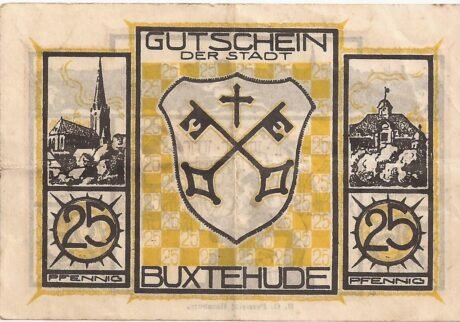 Аверс банкноты 25 fenigów (Niemcy) 1920