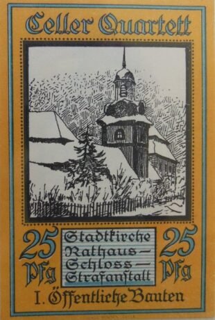 Реверс банкноты 25 fenigów (Niemcy) 1922