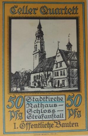 Реверс банкноты 50 fenigów (Niemcy) 1922