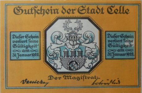 Аверс банкноты 100 fenigów (Niemcy) 1922