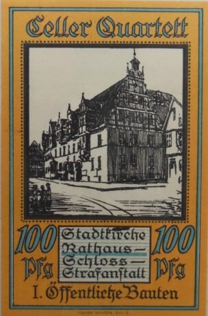 Реверс банкноты 100 fenigów (Niemcy) 1922