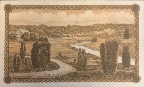 Реверс банкноты 25 fenigów Sparkasse (Niemcy) 1919