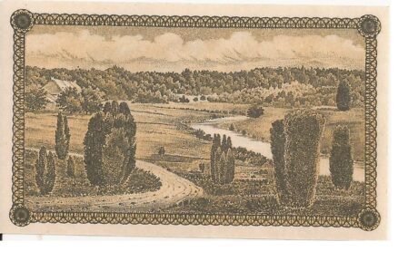 Реверс банкноты 25 fenigów Sparkasse (Niemcy) 1920