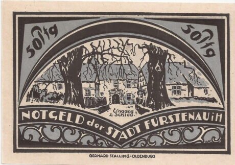 Реверс банкноты 50 fenigów (Niemcy) 1921