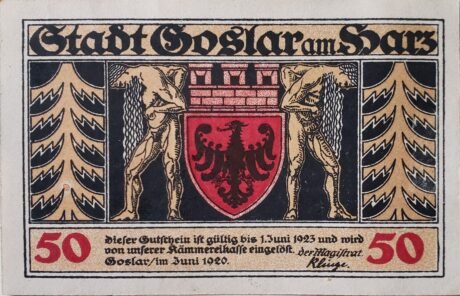 Аверс банкноты 50 fenigów (Niemcy) 1920