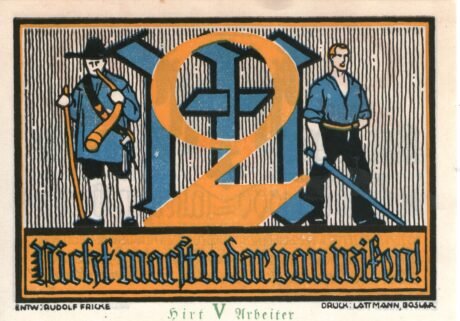 Реверс банкноты 2 marki (Niemcy) 1921