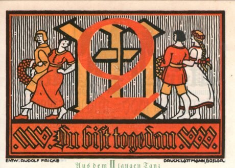 Реверс банкноты 2 marki (Niemcy) 1922