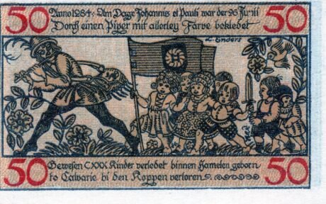 Реверс банкноты 50 fenigów (Niemcy) 1918
