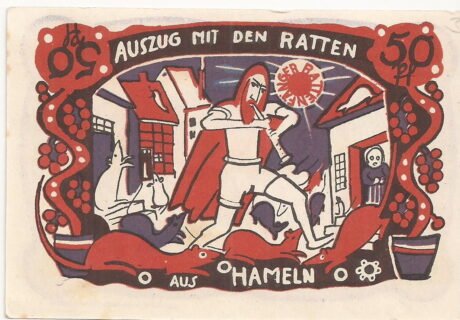 Реверс банкноты 50 fenigów (Niemcy) 1922