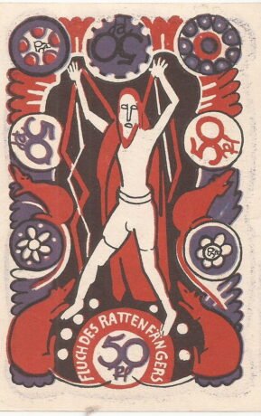 Реверс банкноты 50 fenigów (Niemcy) 1922