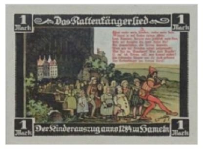 Реверс банкноты 1 Münster Cafe Diele (Niemcy) 1921