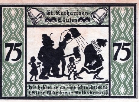 Реверс банкноты 75 пфеннигов (Германия) 1922 года