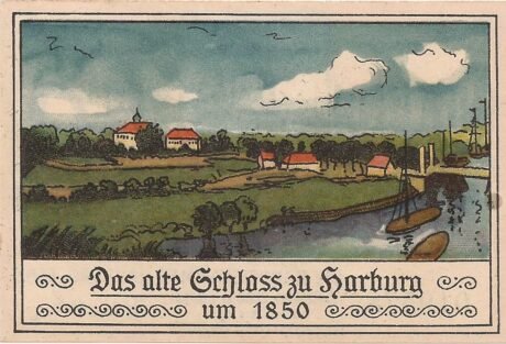 Реверс банкноты 50 fenigów Handelskammer (Niemcy) 1921