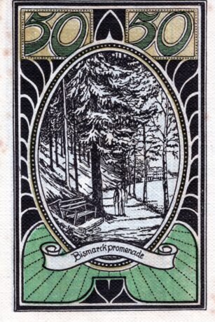 Реверс банкноты 50 fenigów (Niemcy) 1921