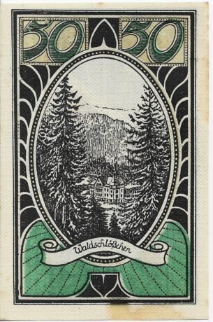 Реверс банкноты 50 fenigów (Niemcy) 1921